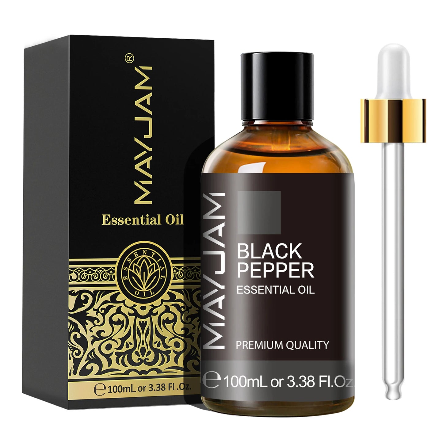 MAYJAM 1PCS 100ML Essential Oil with Dropper Sandalwood Lavender Eucalyptus Vanilla Aroma Oil For Humidifier/Diffuser