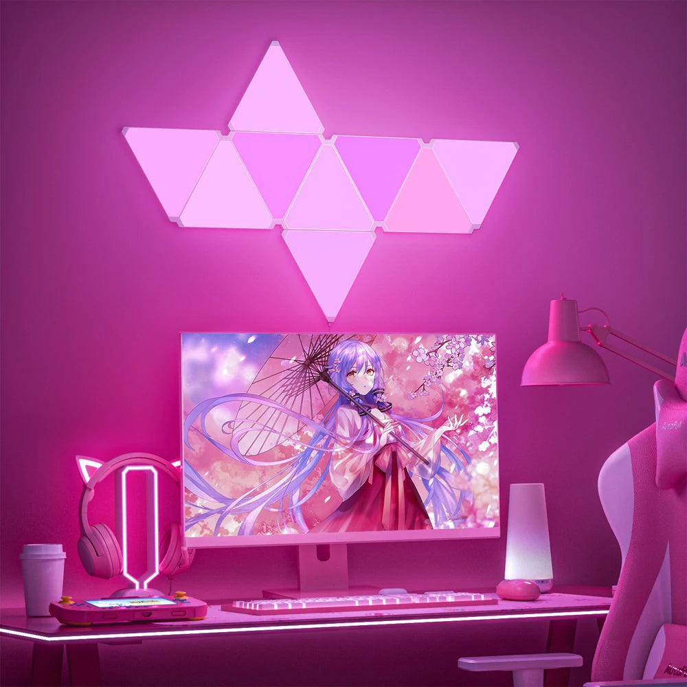 Super Thin LED Triangle Quantum Wall Light