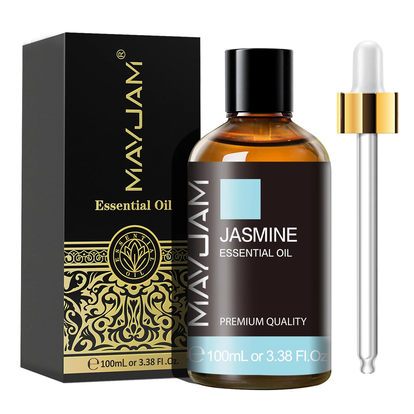 MAYJAM 1PCS 100ML Essential Oil with Dropper Sandalwood Lavender Eucalyptus Vanilla Aroma Oil For Humidifier/Diffuser