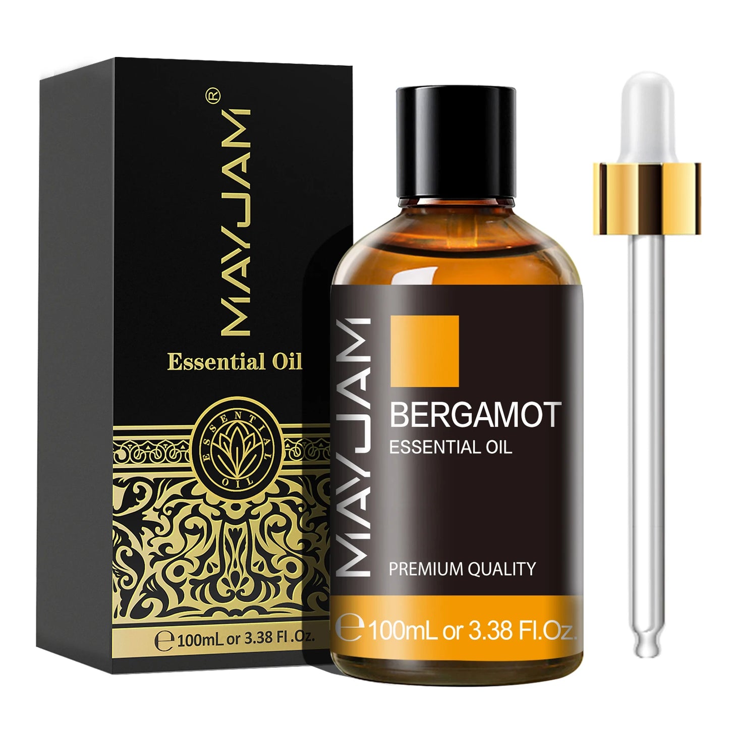 MAYJAM 1PCS 100ML Essential Oil with Dropper Sandalwood Lavender Eucalyptus Vanilla Aroma Oil For Humidifier/Diffuser