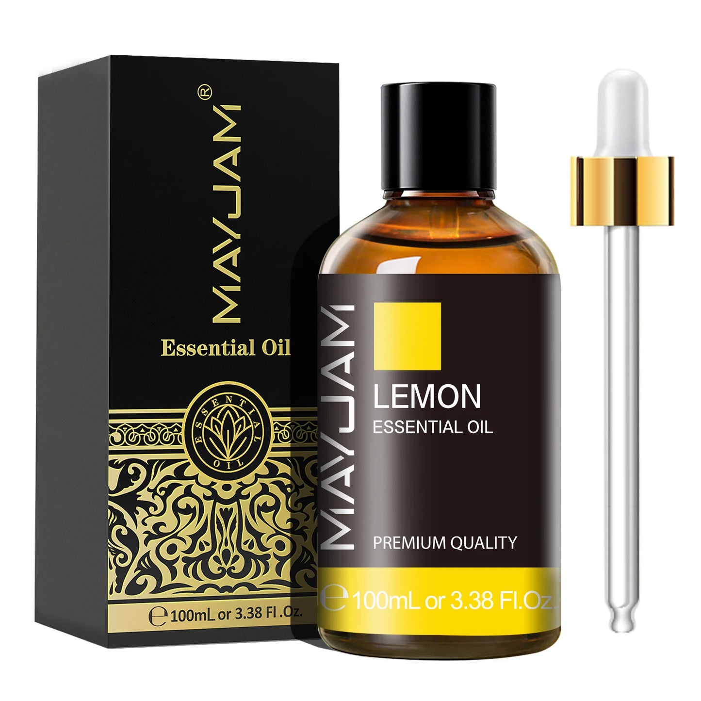 MAYJAM 1PCS 100ML Essential Oil with Dropper Sandalwood Lavender Eucalyptus Vanilla Aroma Oil For Humidifier/Diffuser