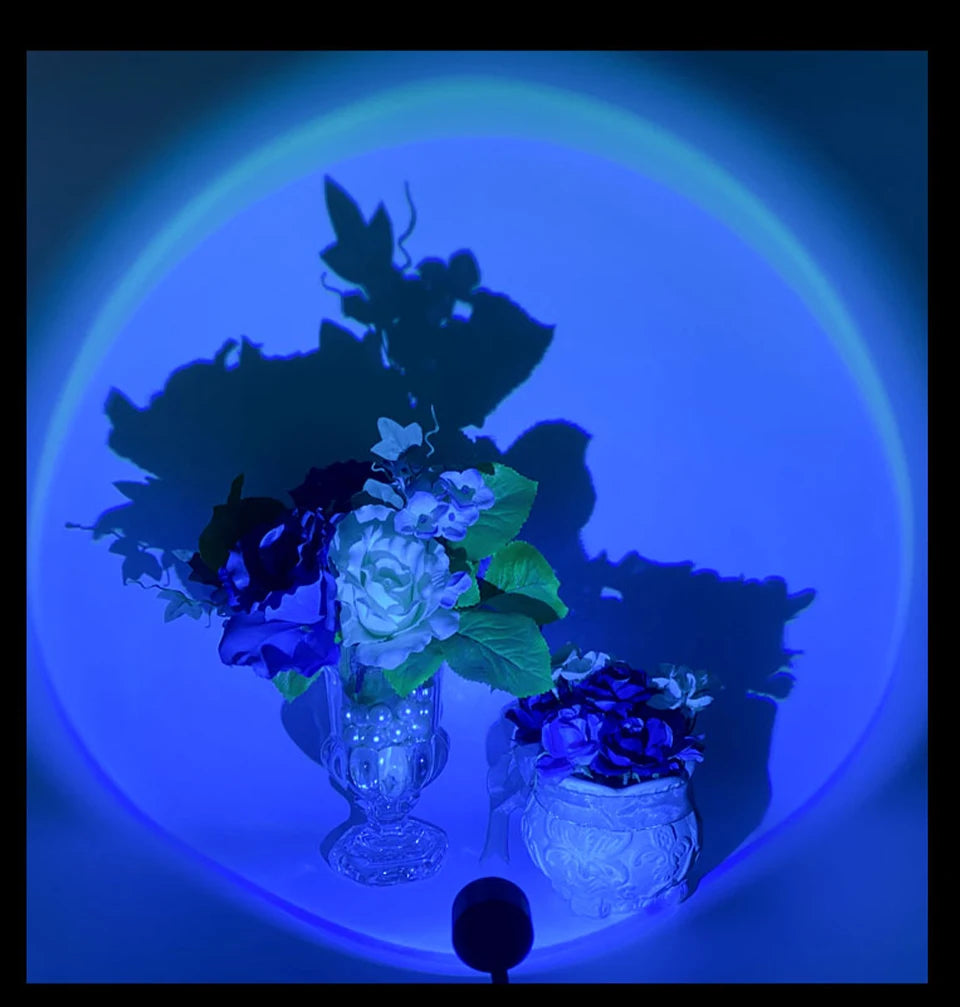 LED Sunset Lamp USB Projector