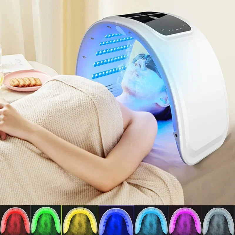 LED Light Therapy Face Mask With Facial Spray