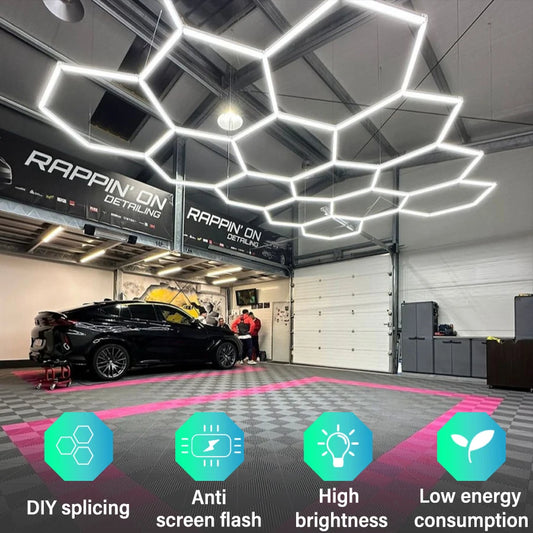 Honeycomb LED DIY Hexagon Garage Light