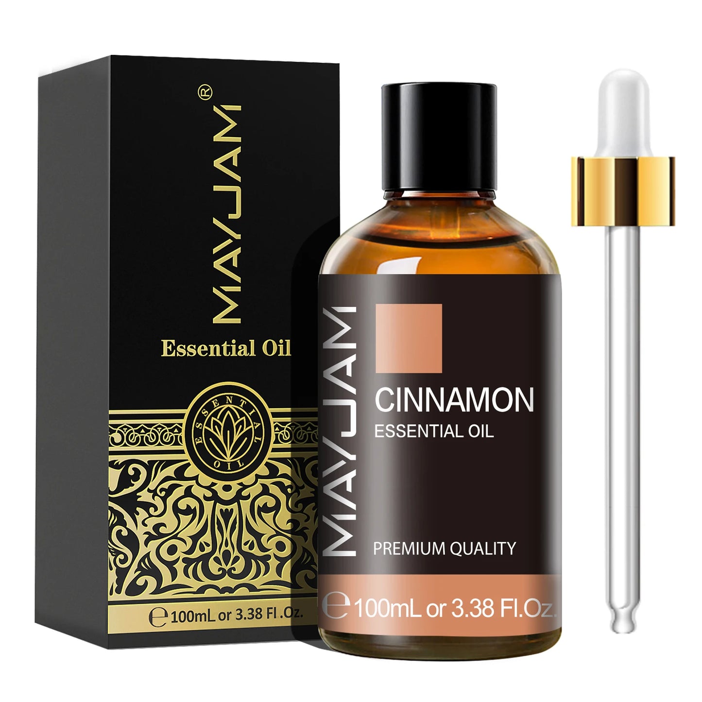 MAYJAM 1PCS 100ML Essential Oil with Dropper Sandalwood Lavender Eucalyptus Vanilla Aroma Oil For Humidifier/Diffuser