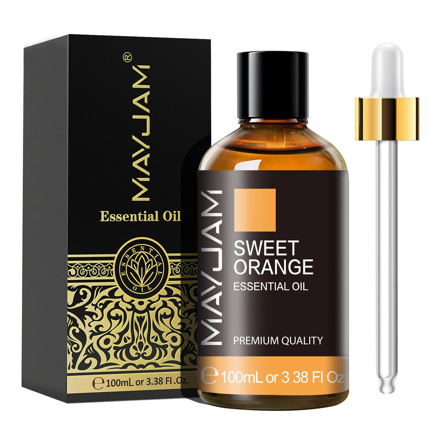 MAYJAM 1PCS 100ML Essential Oil with Dropper Sandalwood Lavender Eucalyptus Vanilla Aroma Oil For Humidifier/Diffuser