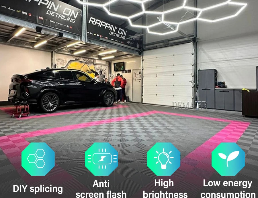 Honeycomb LED DIY Hexagon Garage Light