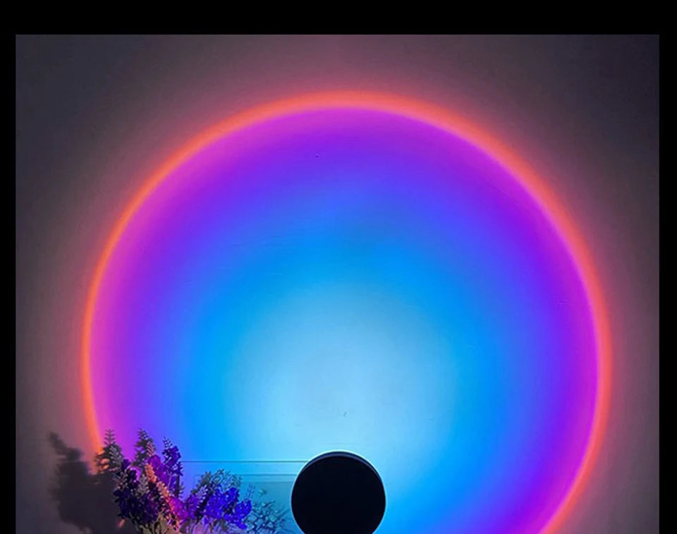 LED Sunset Lamp USB Projector