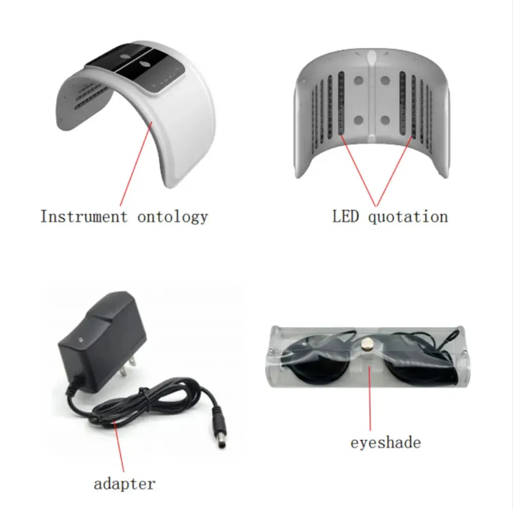 LED Light Therapy Face Mask With Facial Spray