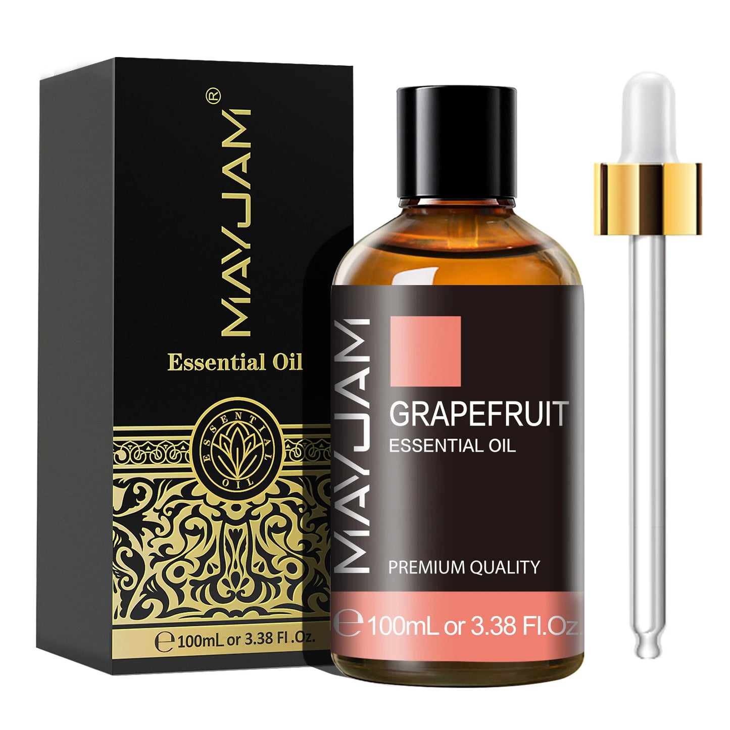 MAYJAM 1PCS 100ML Essential Oil with Dropper Sandalwood Lavender Eucalyptus Vanilla Aroma Oil For Humidifier/Diffuser