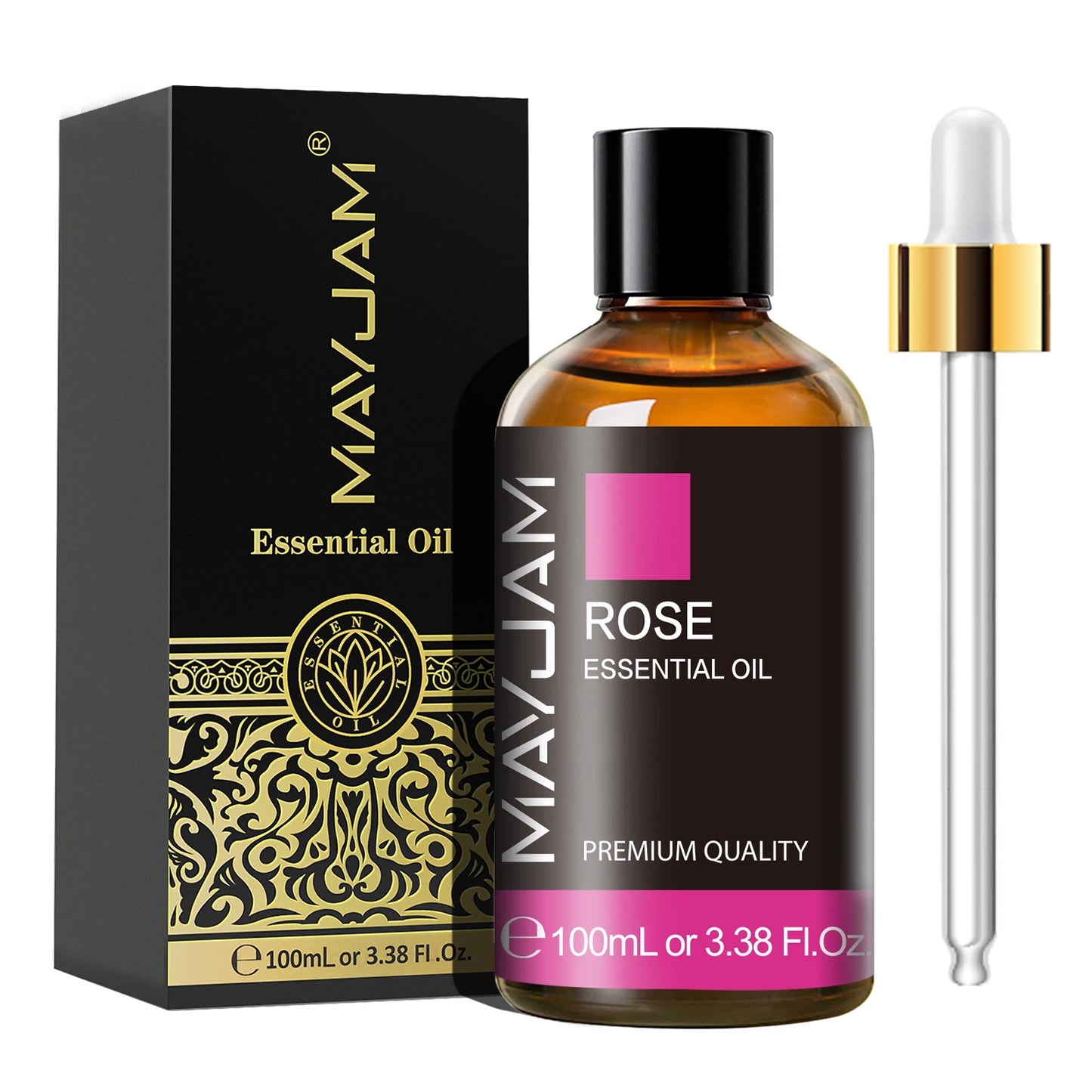 MAYJAM 1PCS 100ML Essential Oil with Dropper Sandalwood Lavender Eucalyptus Vanilla Aroma Oil For Humidifier/Diffuser