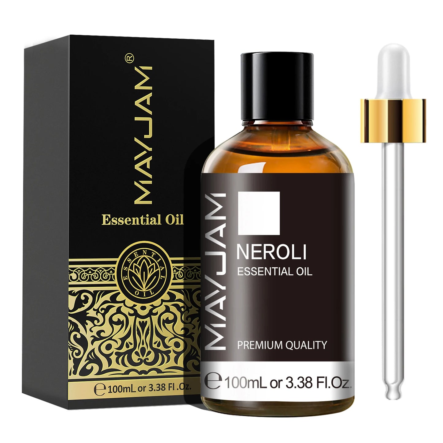 MAYJAM 1PCS 100ML Essential Oil with Dropper Sandalwood Lavender Eucalyptus Vanilla Aroma Oil For Humidifier/Diffuser