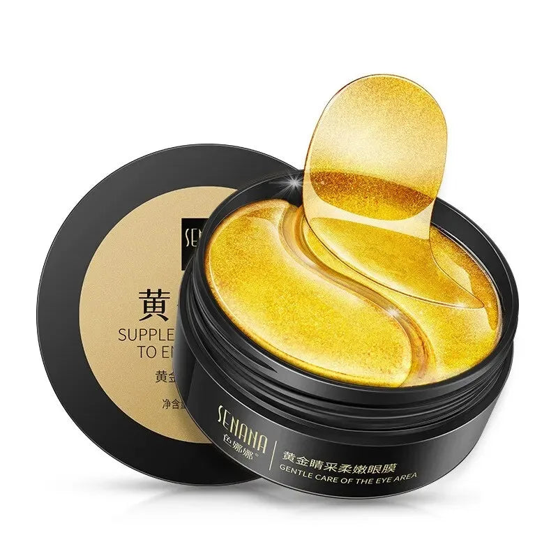 60pcs Korean Golden Moisturising Collagen Eye Mask