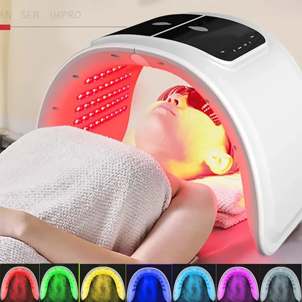 LED Light Therapy Face Mask With Facial Spray