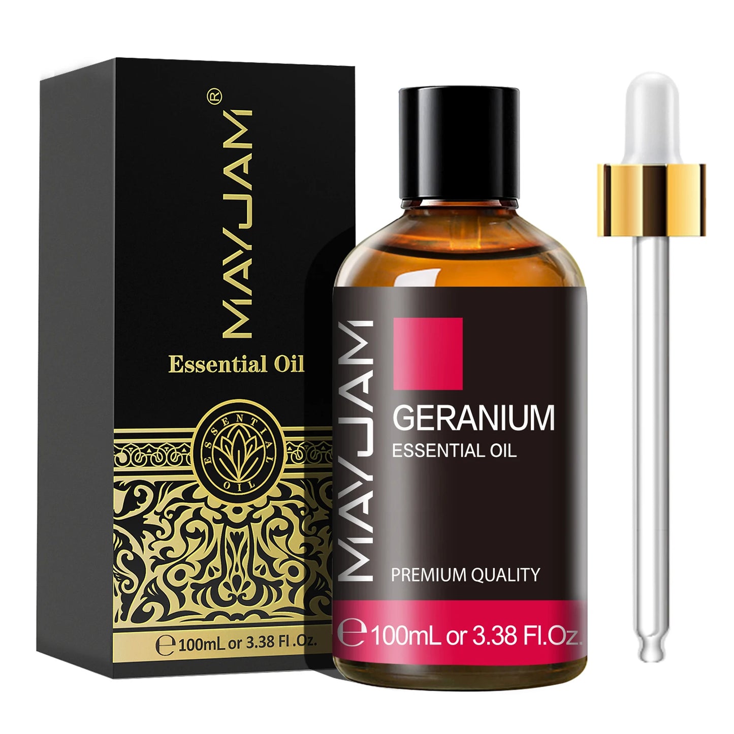 MAYJAM 1PCS 100ML Essential Oil with Dropper Sandalwood Lavender Eucalyptus Vanilla Aroma Oil For Humidifier/Diffuser