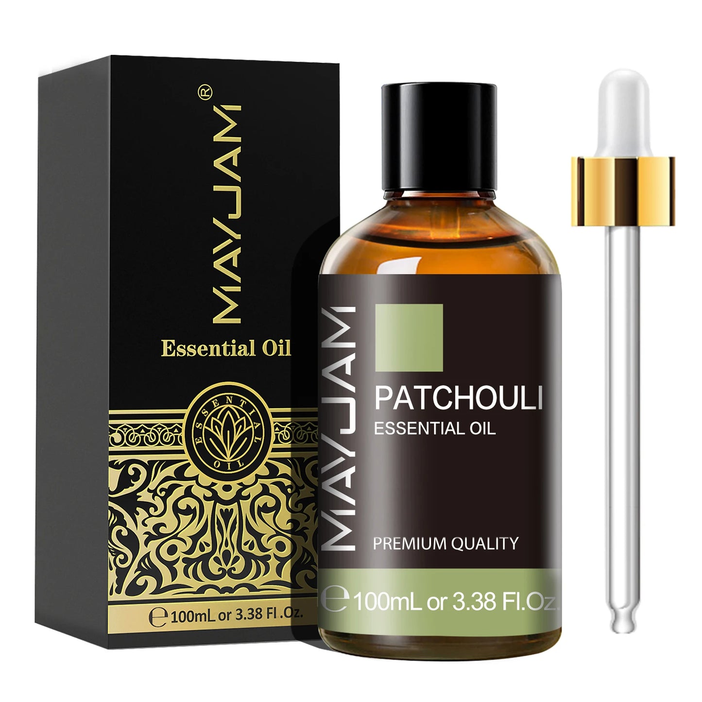 MAYJAM 1PCS 100ML Essential Oil with Dropper Sandalwood Lavender Eucalyptus Vanilla Aroma Oil For Humidifier/Diffuser