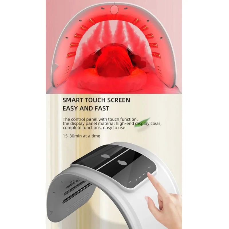 LED Light Therapy Face Mask With Facial Spray