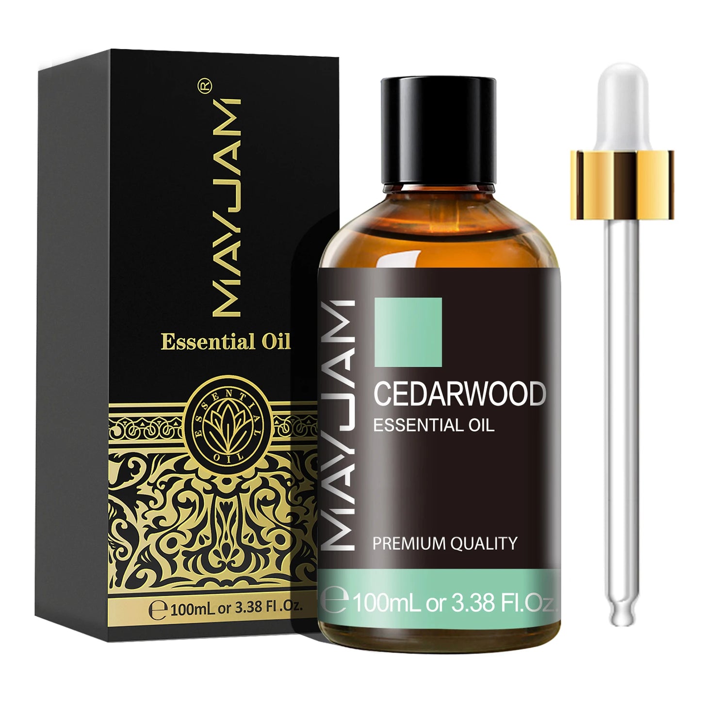 MAYJAM 1PCS 100ML Essential Oil with Dropper Sandalwood Lavender Eucalyptus Vanilla Aroma Oil For Humidifier/Diffuser