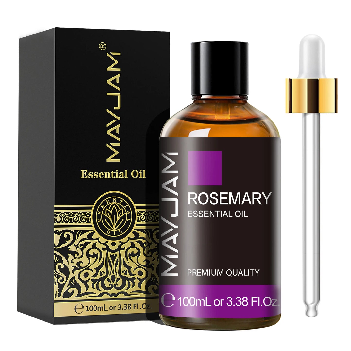MAYJAM 1PCS 100ML Essential Oil with Dropper Sandalwood Lavender Eucalyptus Vanilla Aroma Oil For Humidifier/Diffuser