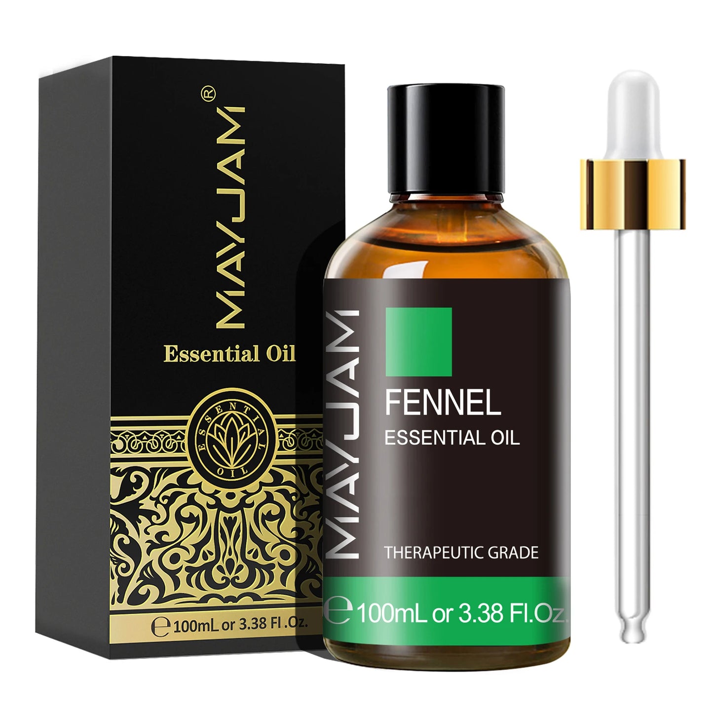 MAYJAM 1PCS 100ML Essential Oil with Dropper Sandalwood Lavender Eucalyptus Vanilla Aroma Oil For Humidifier/Diffuser