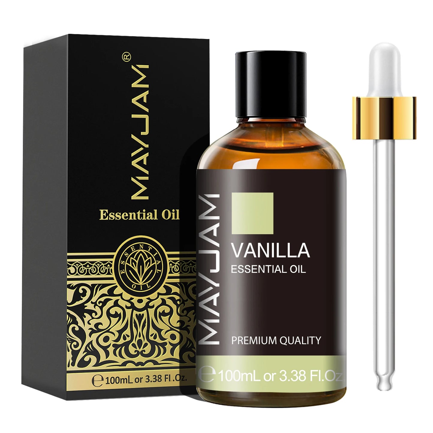 MAYJAM 1PCS 100ML Essential Oil with Dropper Sandalwood Lavender Eucalyptus Vanilla Aroma Oil For Humidifier/Diffuser
