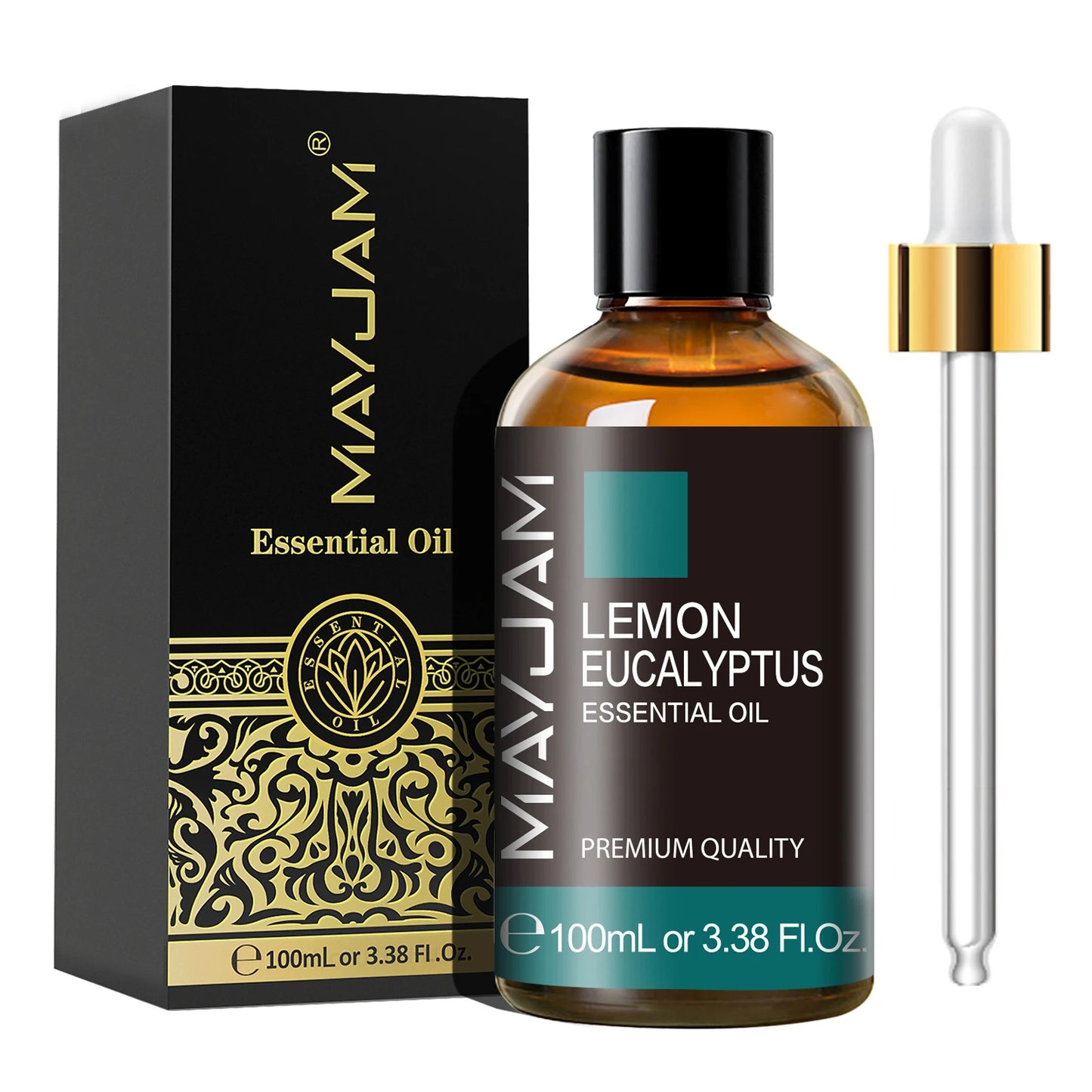 MAYJAM 1PCS 100ML Essential Oil with Dropper Sandalwood Lavender Eucalyptus Vanilla Aroma Oil For Humidifier/Diffuser