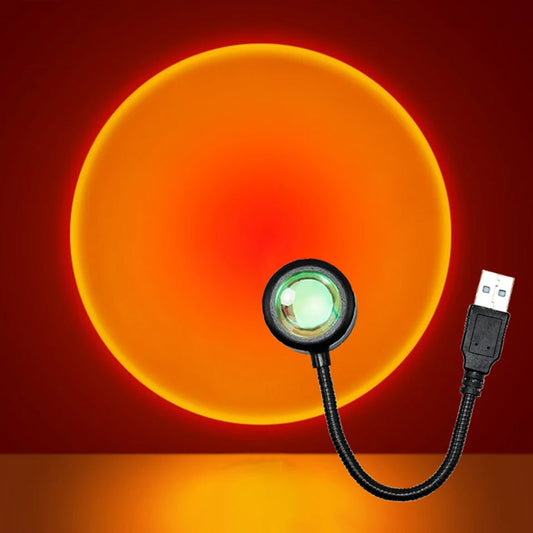 LED Sunset Lamp USB Projector