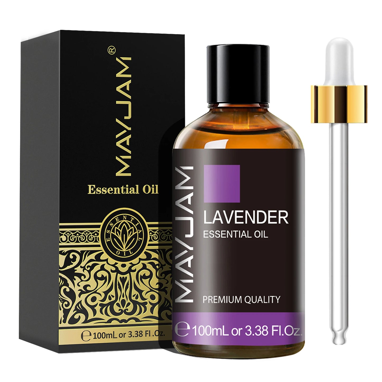 MAYJAM 1PCS 100ML Essential Oil with Dropper Sandalwood Lavender Eucalyptus Vanilla Aroma Oil For Humidifier/Diffuser