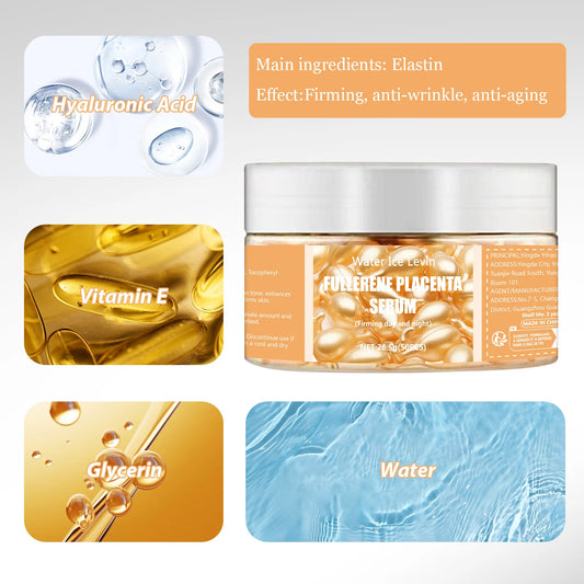 50Pcs Hyularonic Collagen Capsules Face Care