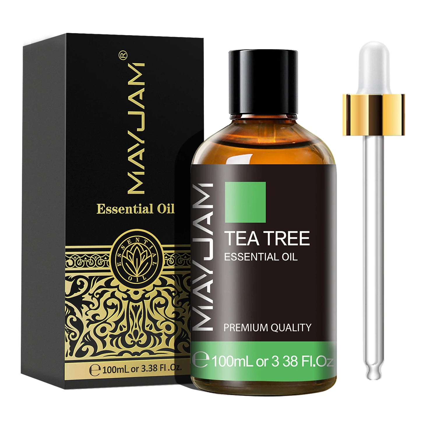 MAYJAM 1PCS 100ML Essential Oil with Dropper Sandalwood Lavender Eucalyptus Vanilla Aroma Oil For Humidifier/Diffuser