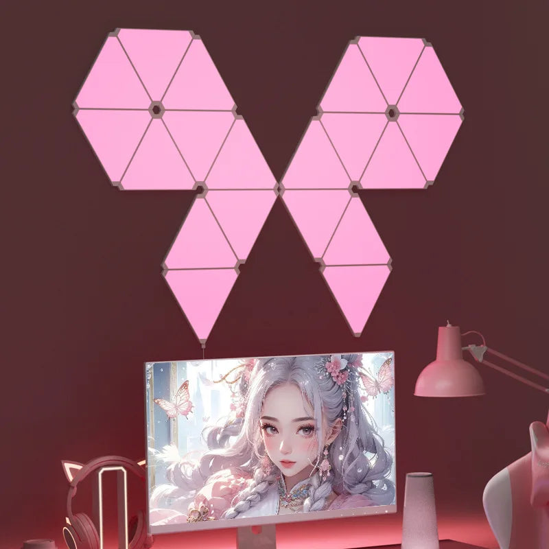 Super Thin LED Triangle Quantum Wall Light