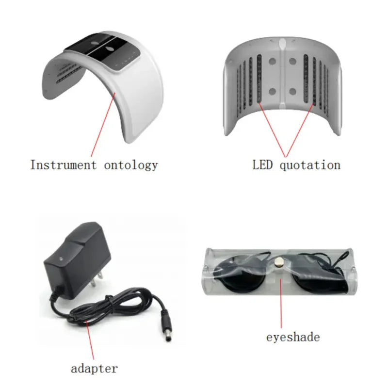 LED Light Therapy Face Mask With Facial Spray