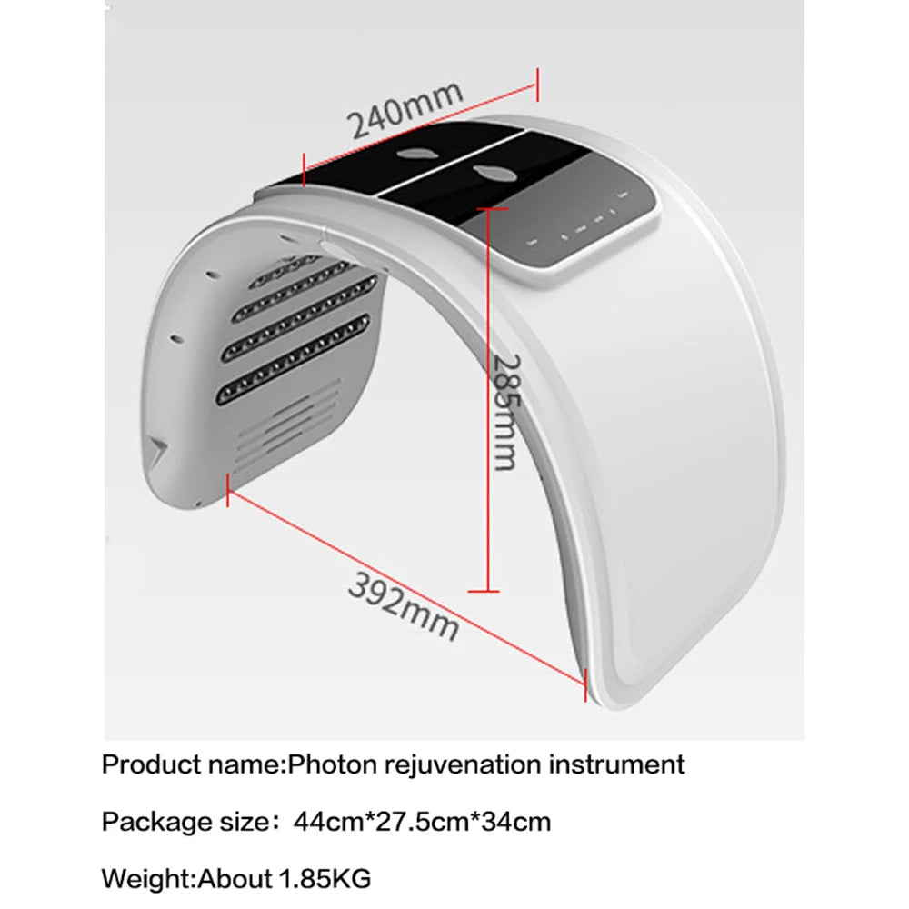 LED Light Therapy Face Mask With Facial Spray