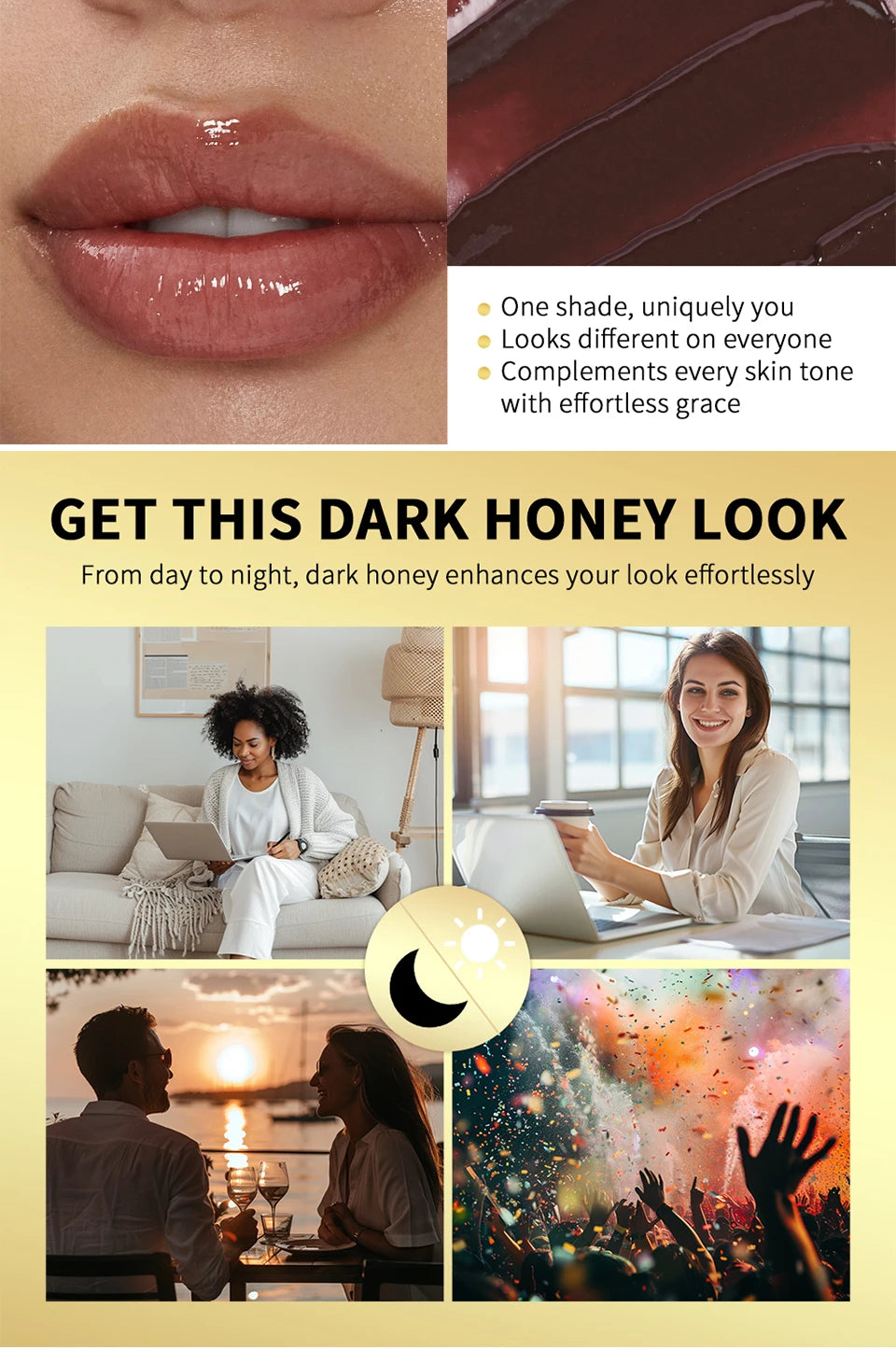 Black Honey Lipstick Long Lasting Moisturising Natural Lip Plumper